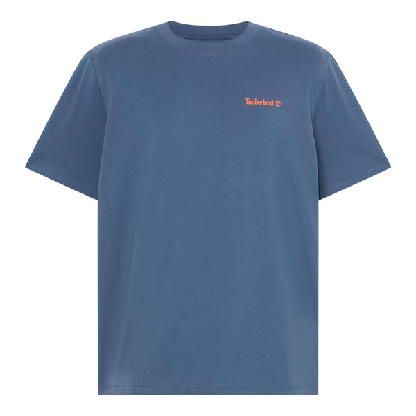 T-shirt con stampa grafica da uomo in blu chiaro