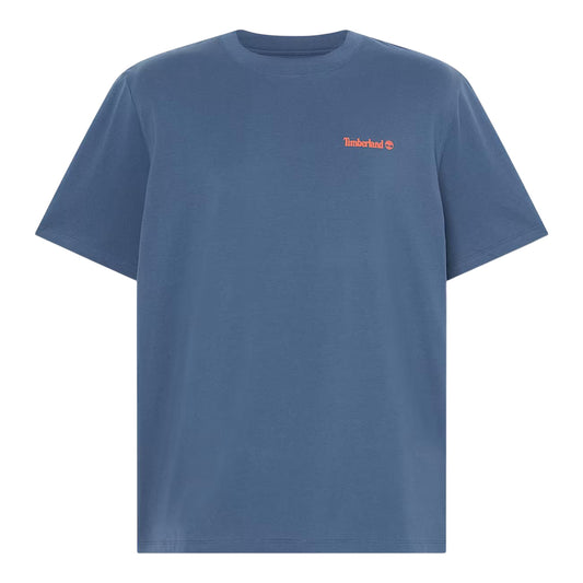 T-shirt con stampa grafica da uomo in blu chiaro