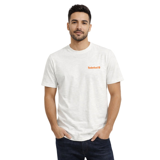 T-shirt Uomo bianca con stampa Fishing