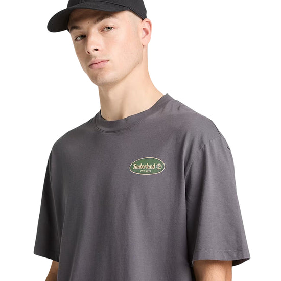 TIMBERLAND T-Shirt Grafica Gas Station Grigia Uomo