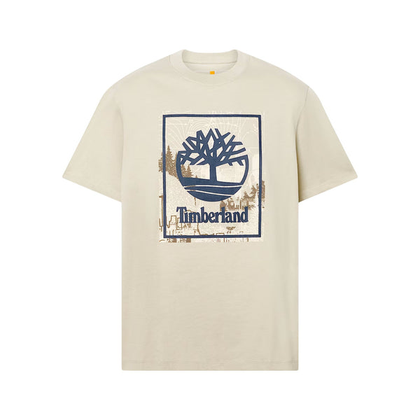 T-shirt Uomo con logo grafico stagionale effetto multistrato 