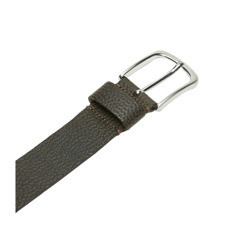 Men's Belt 35mm with Silver Finish