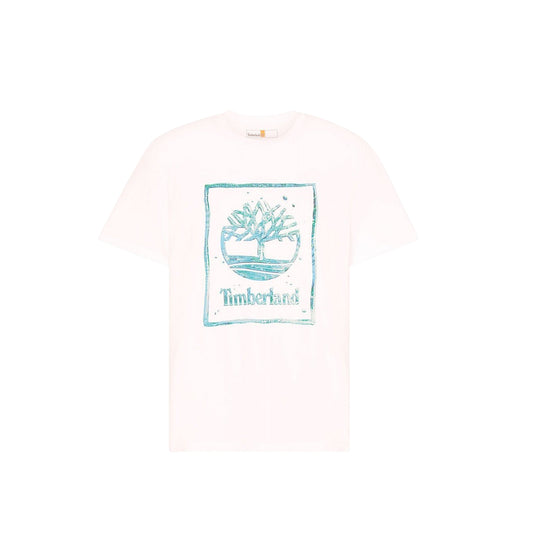 T-shirt da Uomo bianca con Logo centrale