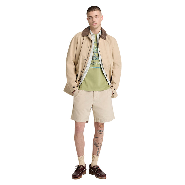 T-shirt da Uomo verde chiaro con logo centrale