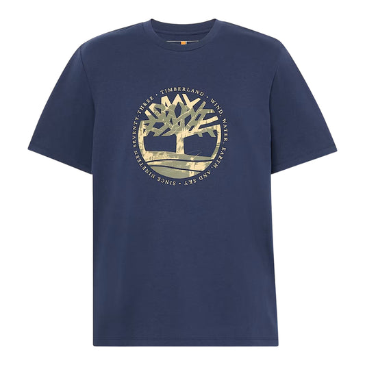 T-shirt Uomo Blu con stampa grafica