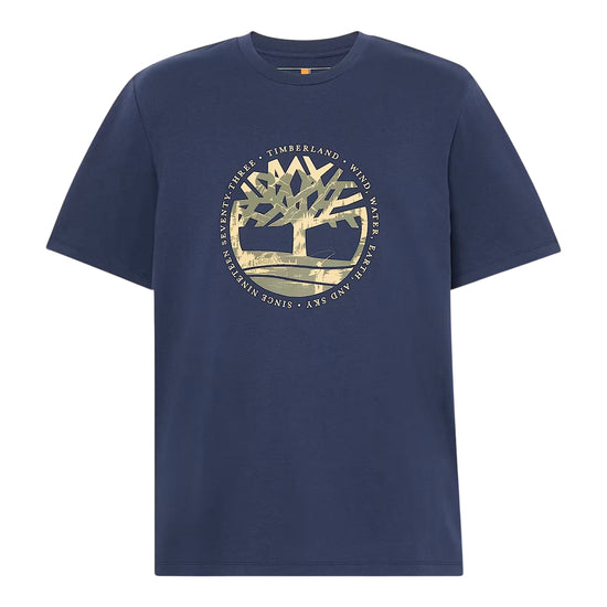 T-shirt Uomo Blu con stampa grafica
