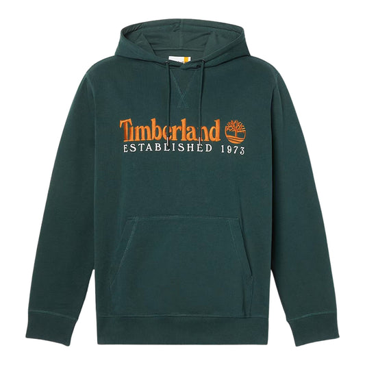 Felpa Uomo con cappuccio Established 1973 Verde scuro