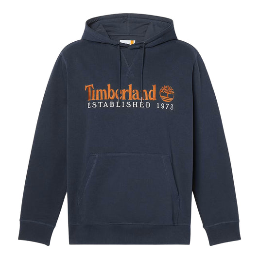 Felpa Uomo con cappuccio Established 1973 Blu scuro