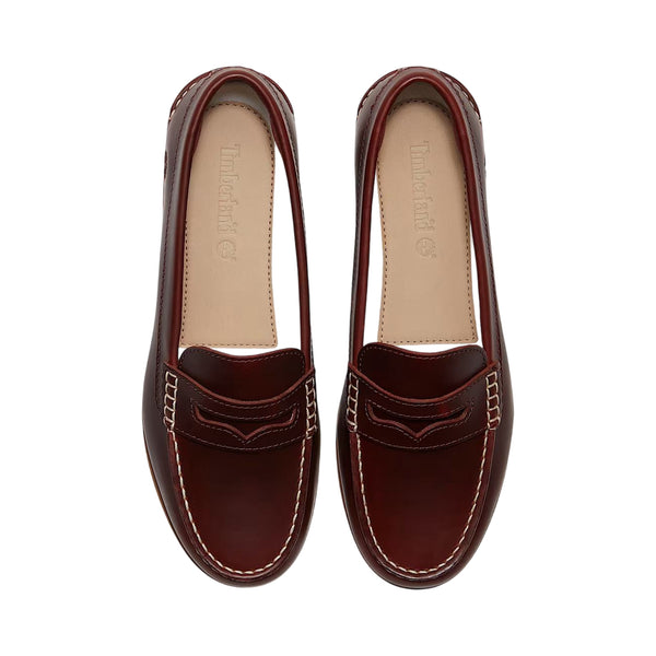 Scarpa da barca bordeaux da donna