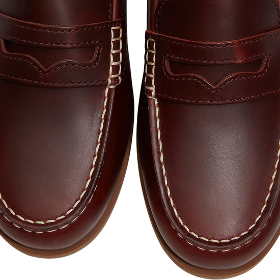 Scarpa da barca bordeaux da donna