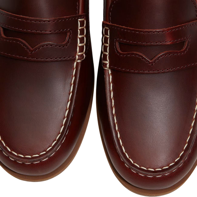 Scarpa da barca bordeaux da donna