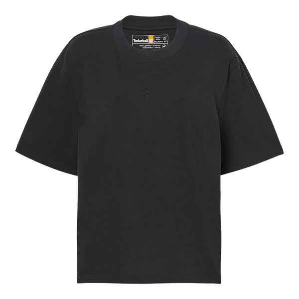 T-shirt Donna Maniche Corte Lush Nero