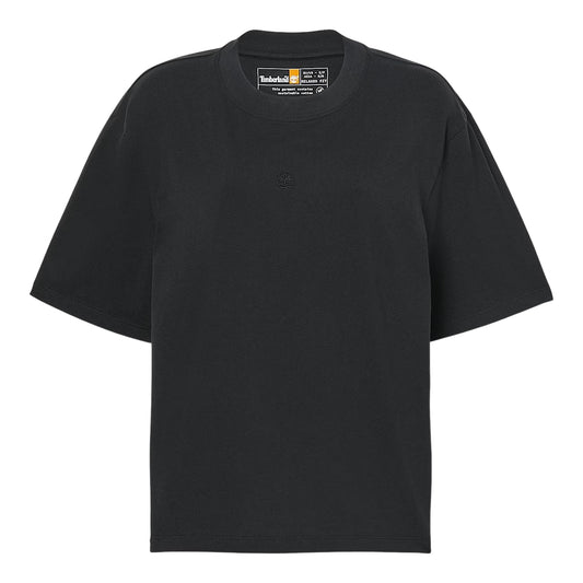 T-shirt Donna Maniche Corte Lush Nero