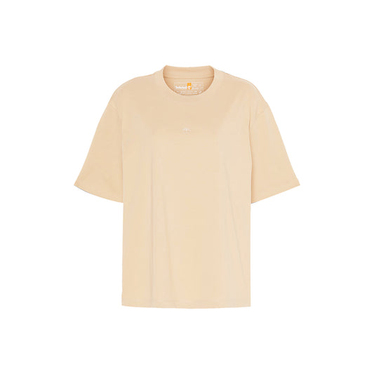 T-shirt Donna Maniche Corte Lush Beige