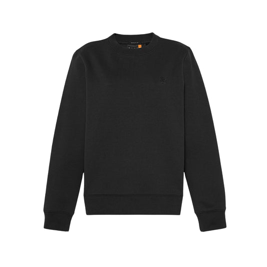 Felpa Donna con rovescio spazzolato Exter River Nero