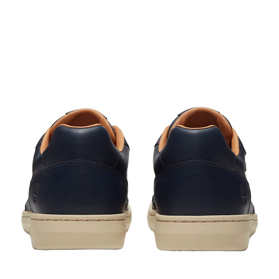 Sneakers Uomo Portofino Pier in pelle blu retro