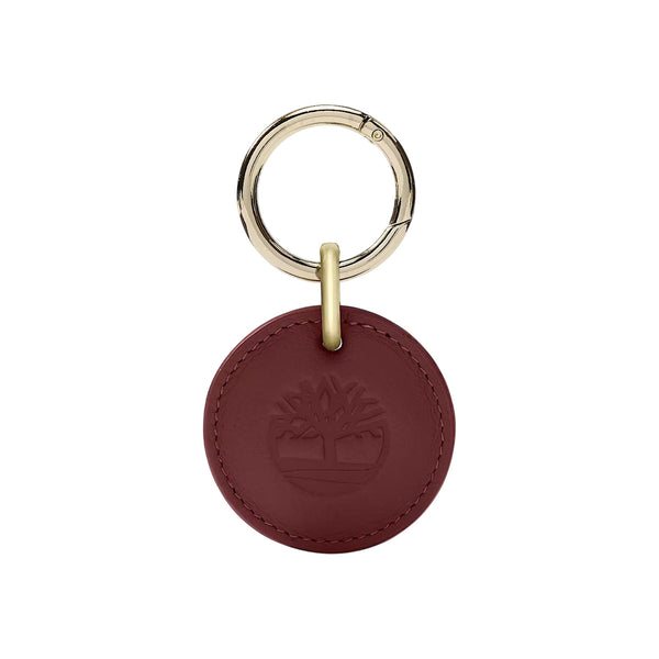 Set con portafoglio e portachiavi Trifold Bordeaux: dettaglio portachiavi