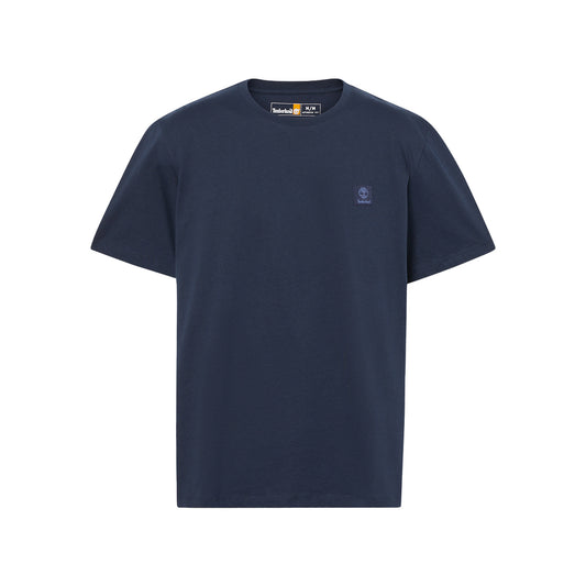 T-shirt Unisex Woven Badge Blu scuro