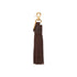 Charm a nappina in pelle scamosciata Marrone