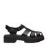 Sandalo Fisherman Donna con plateau Stone Street Nero