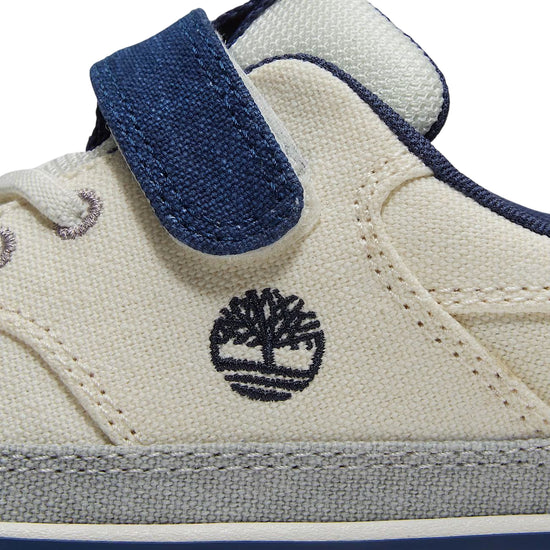 Sneakers Junior con velcro Stone Jump Beige dettaglio