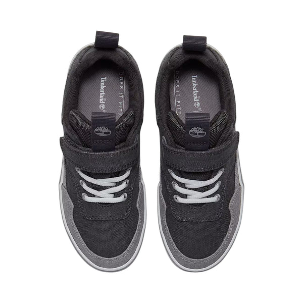 Sneakers Junior con velcro Stone Jump Grigio scuro