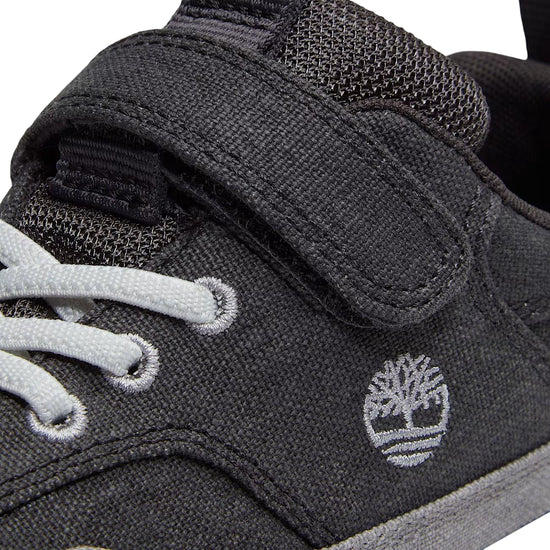 Sneakers Junior con velcro Stone Jump Grigio scuro dettaglio