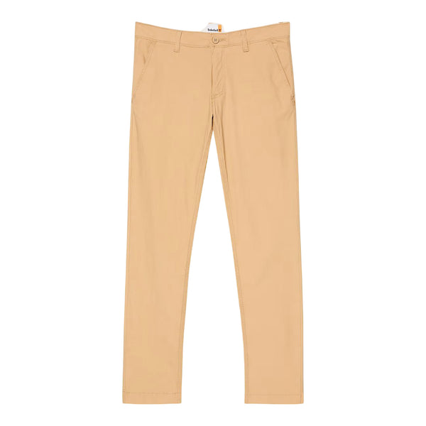 Pantaloni Chino Uomo in Popeline Giallo