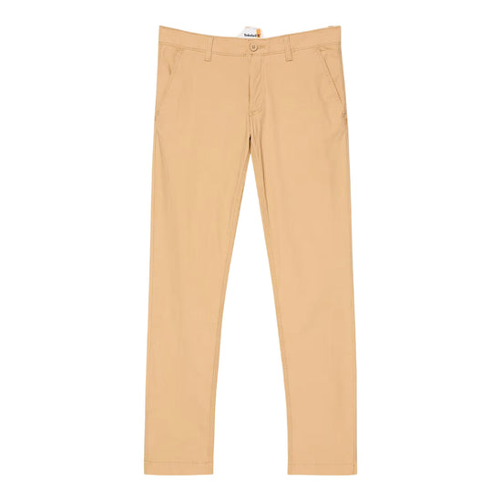 Pantaloni Chino Uomo in Popeline Giallo