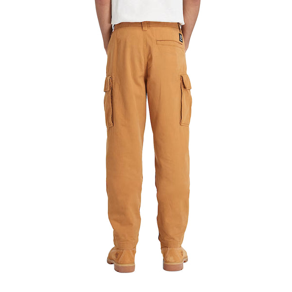 Pantaloni Cargo Uomo in Twill Brookline Giallo modello retro