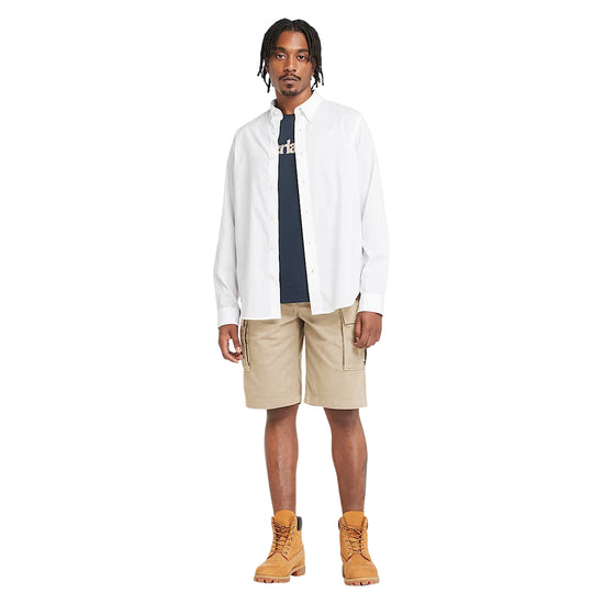 Shorts Cargo da Uomo in Twill Brookline Beige1