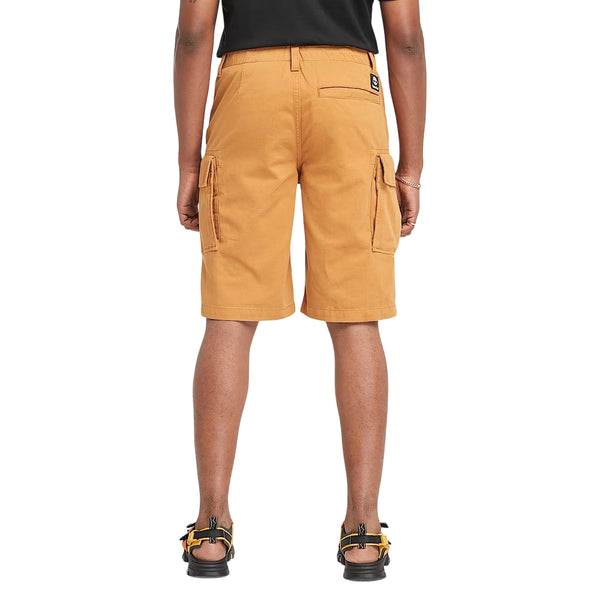 Shorts Cargo da Uomo in Twill Brookline Giallo modello retro