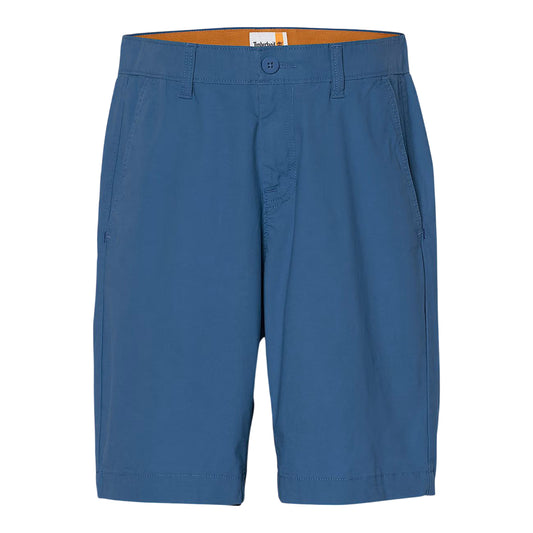 Shorts Uomo Chino in Popeline Claremont Blu