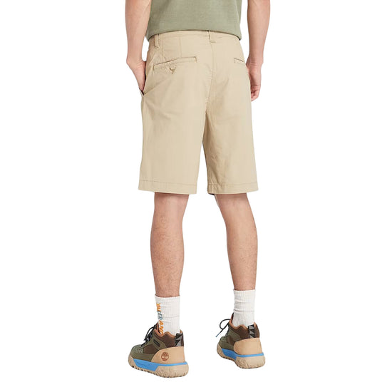 Shorts Uomo Chino in Popeline Claremont Beige modello retro