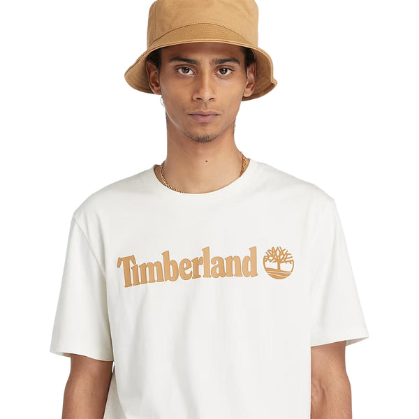 T-shirt Uomo Con Logo Lineare Kennebec River Bianco modello frontale ravvicinato