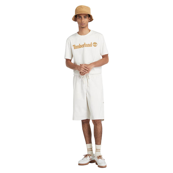 T-shirt Uomo Con Logo Lineare Kennebec River Bianco modello intero frontale