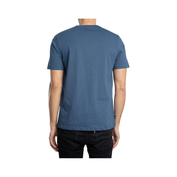 T-shirt Uomo Con Logo Lineare Kennebec River Blu modello retro