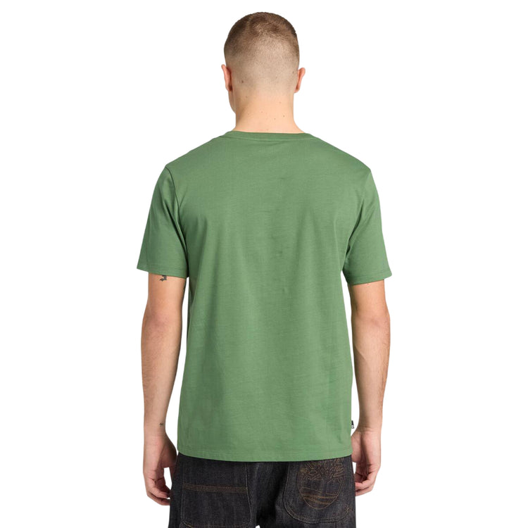 T-shirt Uomo Linear Logo Verde