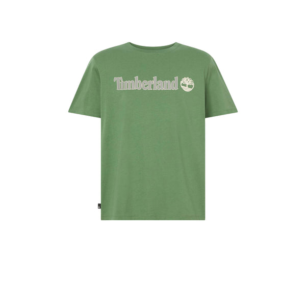 T-shirt Uomo Linear Logo Verde