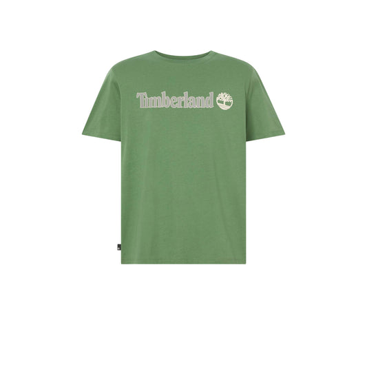 T-shirt Uomo Linear Logo Verde
