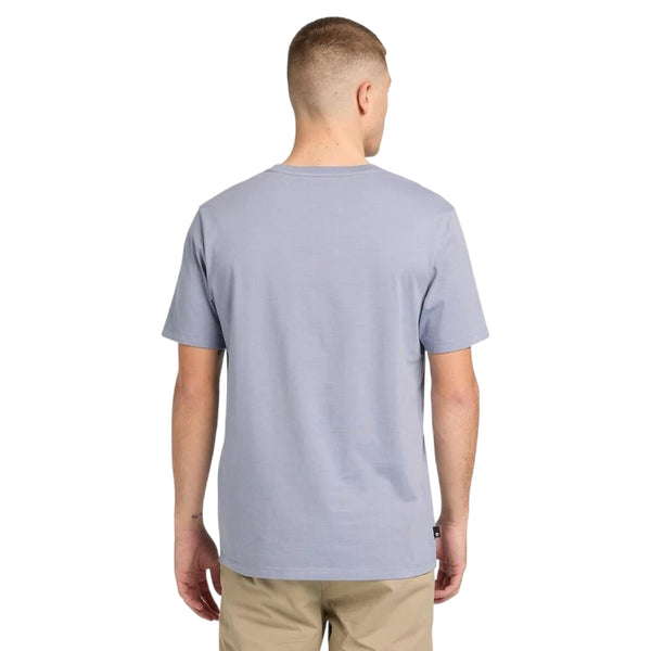 T-shirt Uomo Kennebec Grigio con logo lineare modello retro