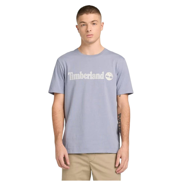 T-shirt Uomo Kennebec Grigio con logo lineare modello frontale