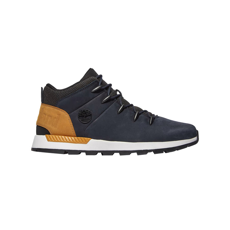 Sneakers Stringata Sprint Trekker Mid blu e giallo