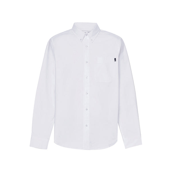 Camicia Uomo Oxford con taschino Bianco