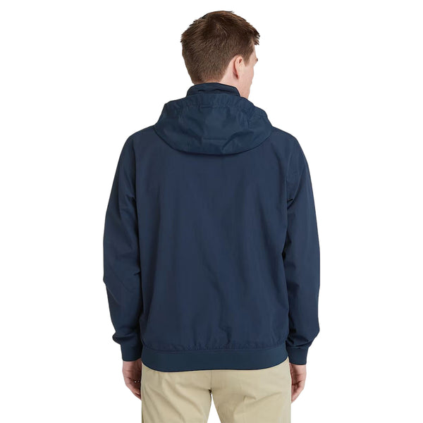 Giacca Bomber Impermeabile da Uomo blu scuro modello retro