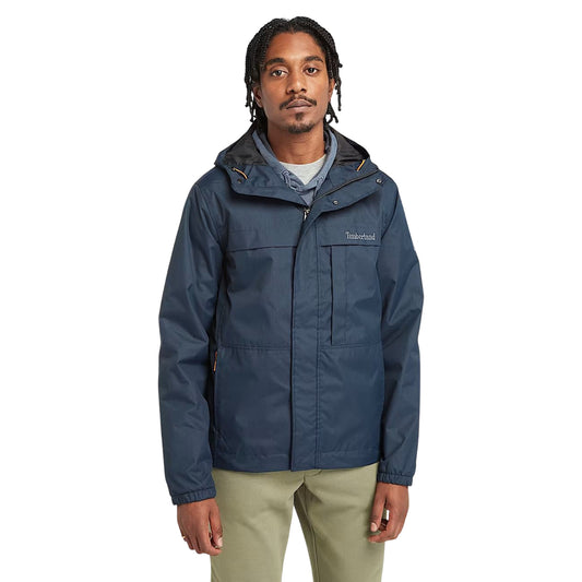 Giacca Uomo Benton Impermeabile blu scuro modello frontale