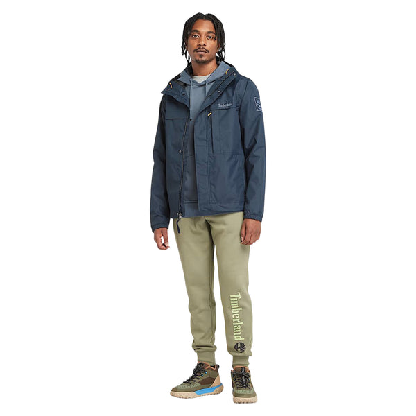 Giacca Uomo Benton Impermeabile blu scuro modello frontale intero