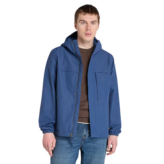 Giacca Uomo impermeabile Benton Blu modello frontale