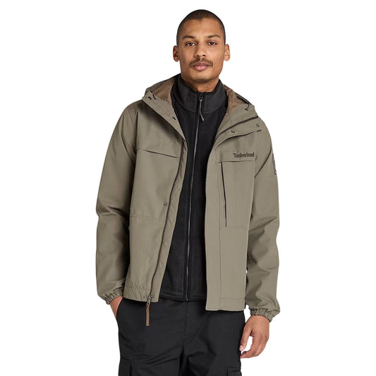 Giacca Uomo impermeabile Benton Marrone modello frontale