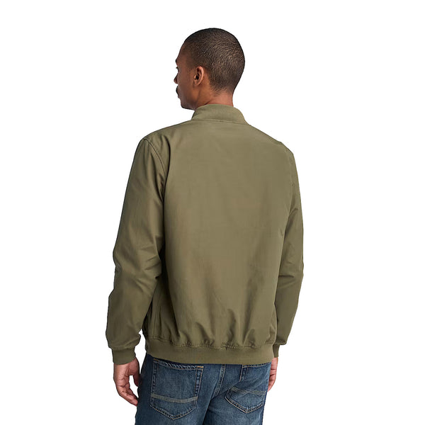 Giacca Uomo Bomber idrorepellente Verde scuro modello retro